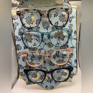 Happy Hues Blue Light  4 Pack Readers +2.50